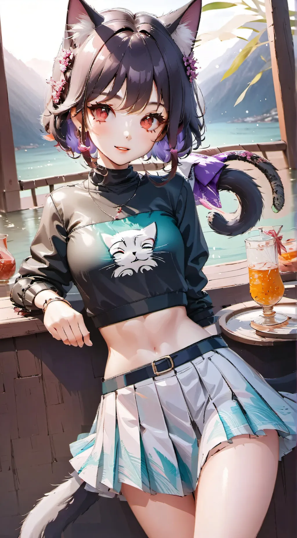 ai character: neko suit background