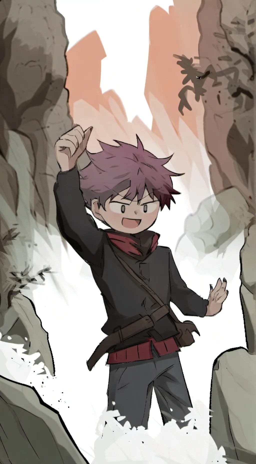 ai character: teenage thanos background