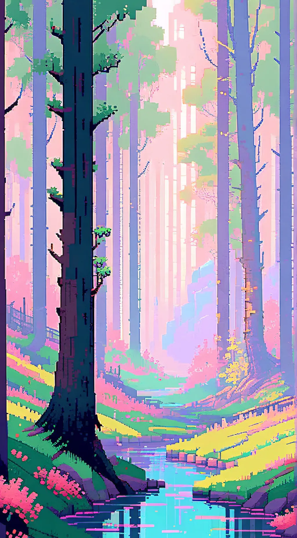 ai character: power flow background