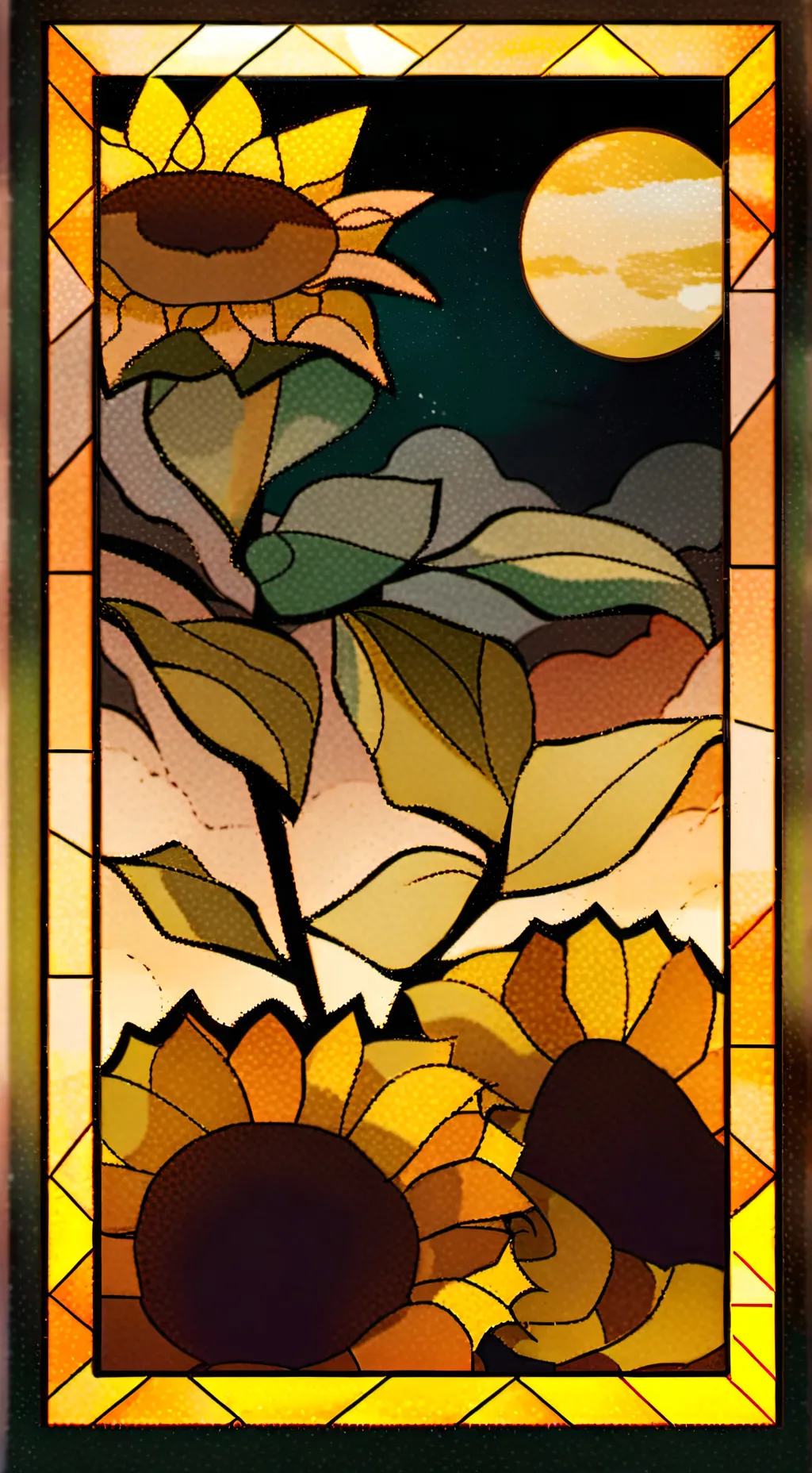 ai character: flor marchita background