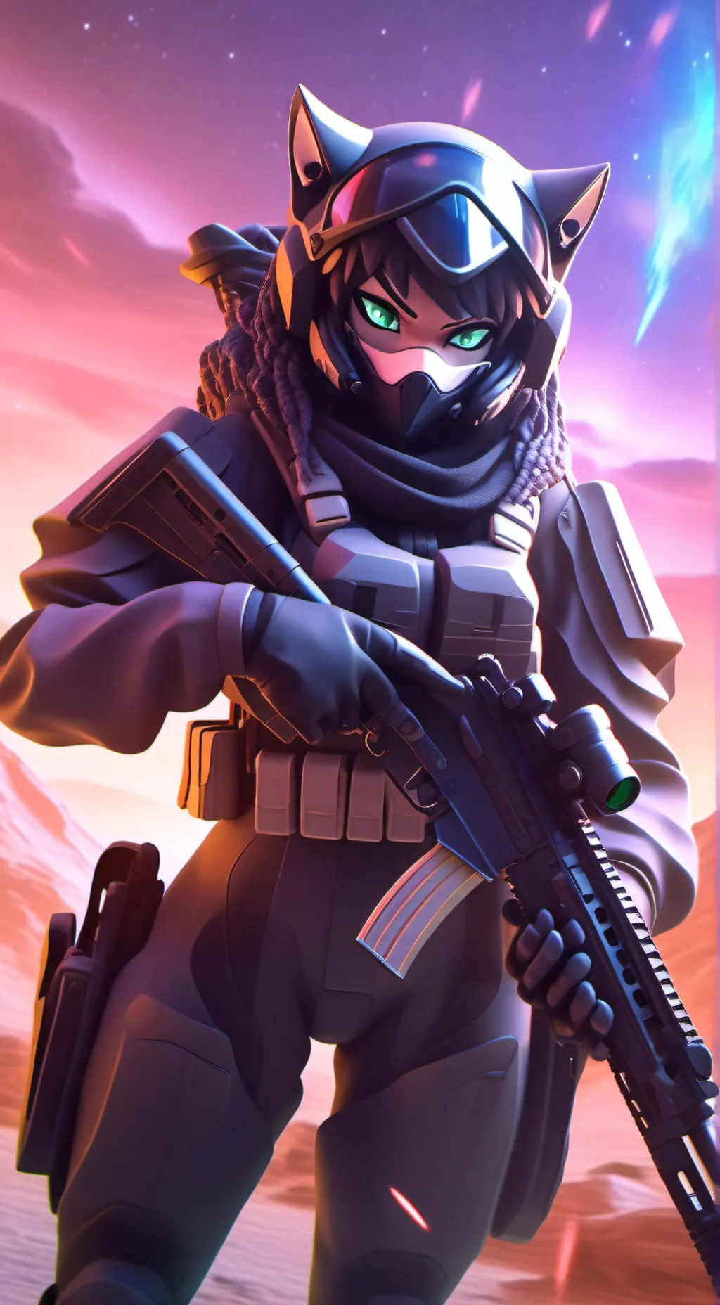 ai character: Hana Wolfe background