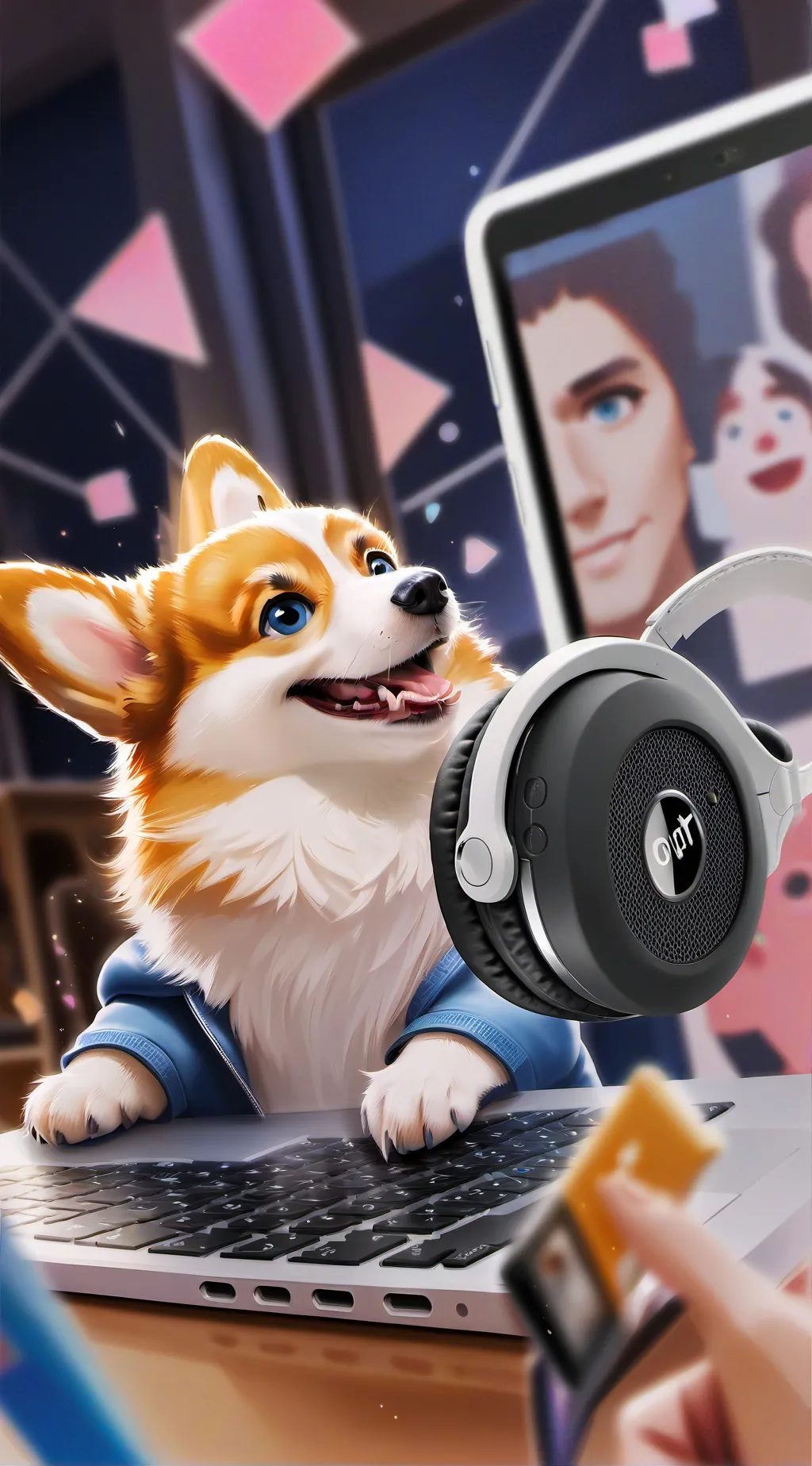 ai character: Pixel background