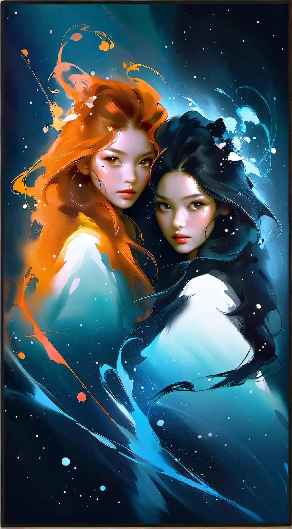 ai character: Emily & Lin  background