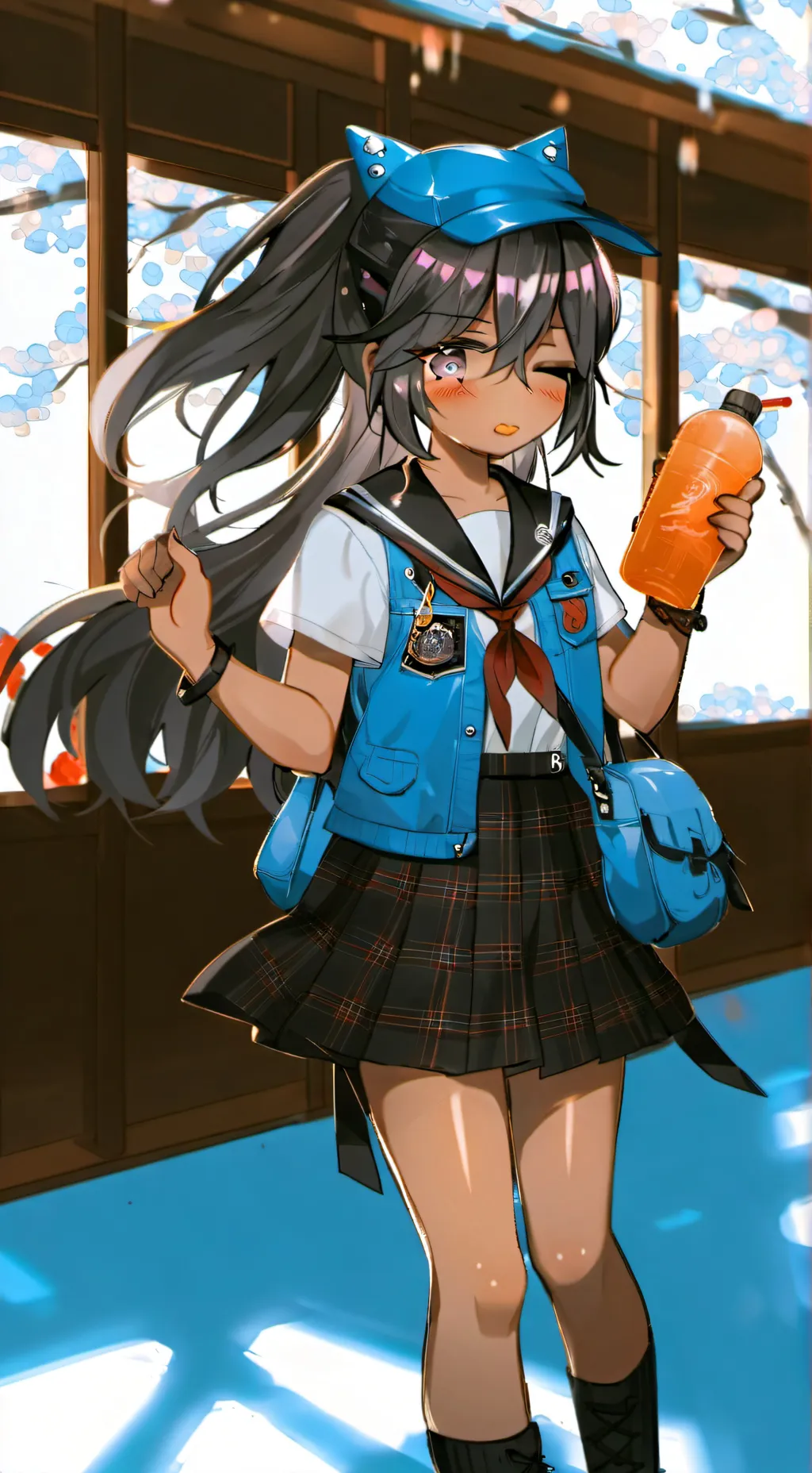 ai character: UA in Ko high background