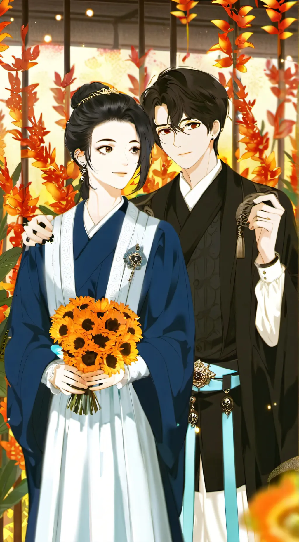 ai character: Ayah dan ibu background