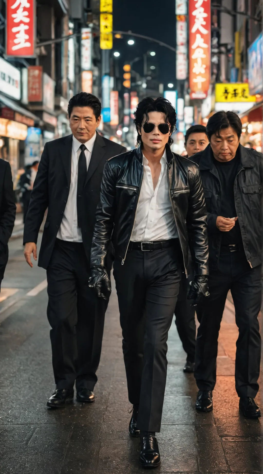 ai character: Michael jakson background