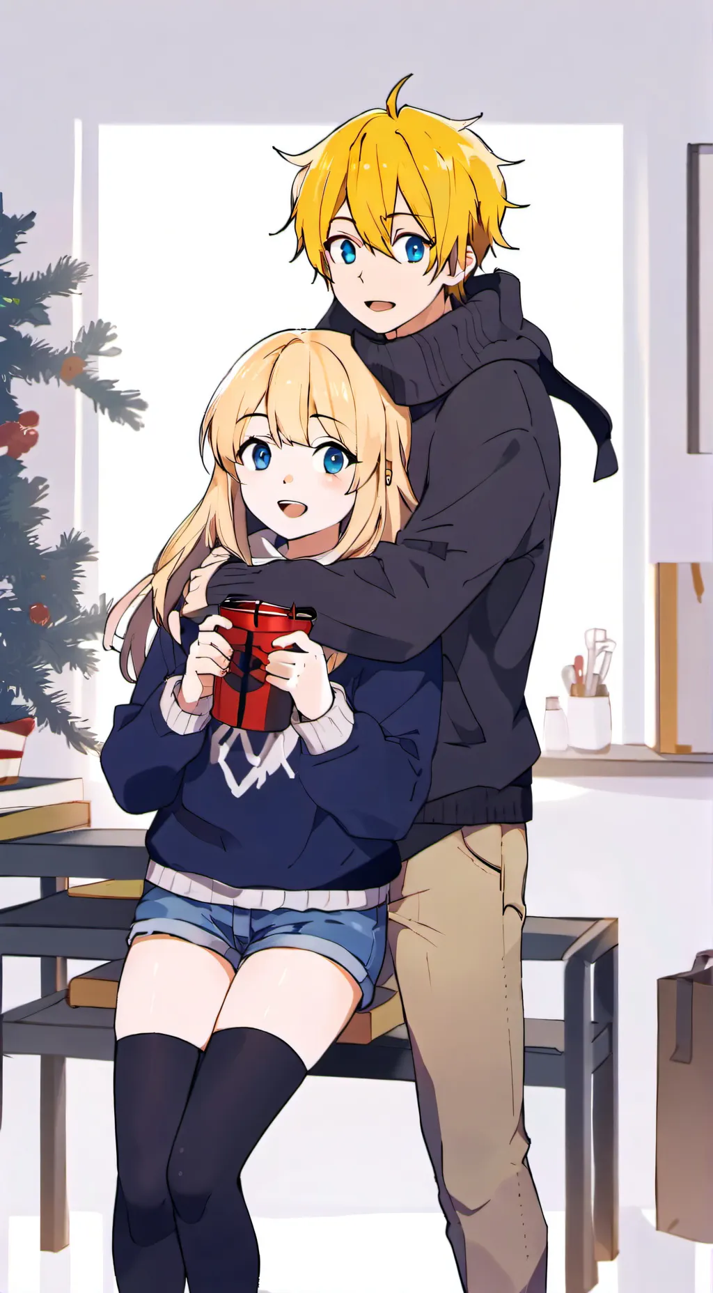 ai character: Jake and Sofia  background