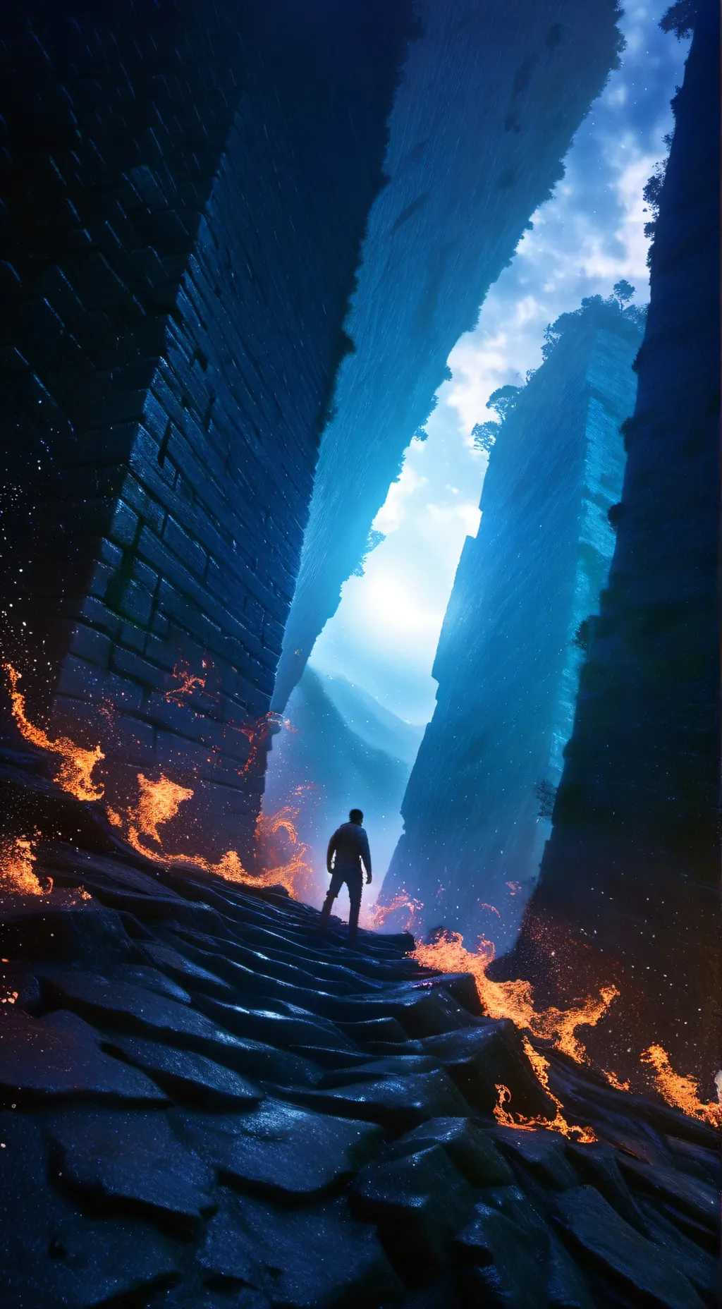 ai character: maze runner  background