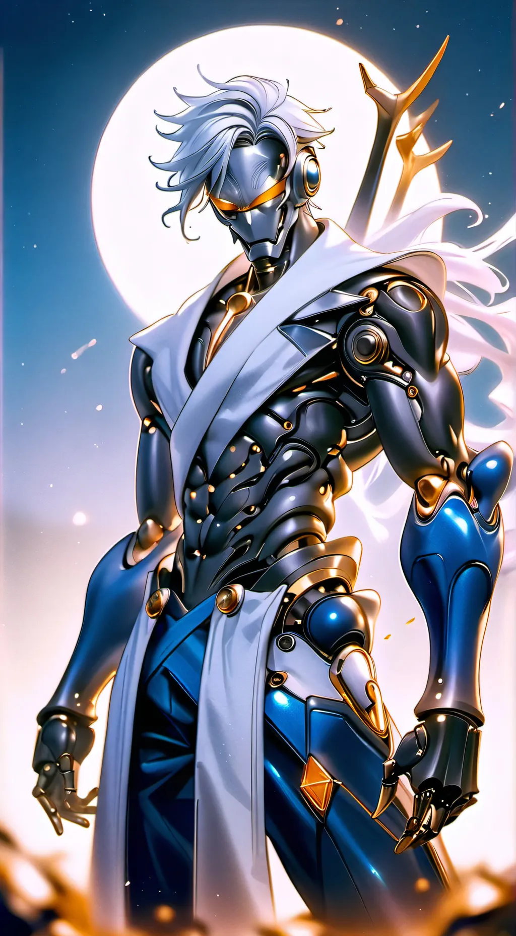 ai character: Random as* robot  background