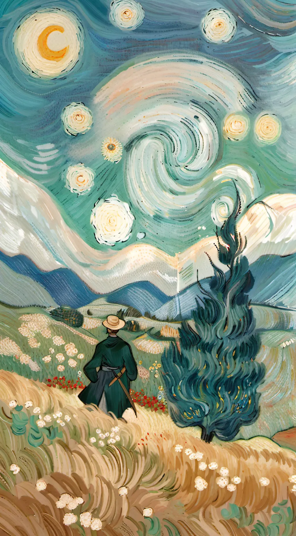 ai character: The hotel background