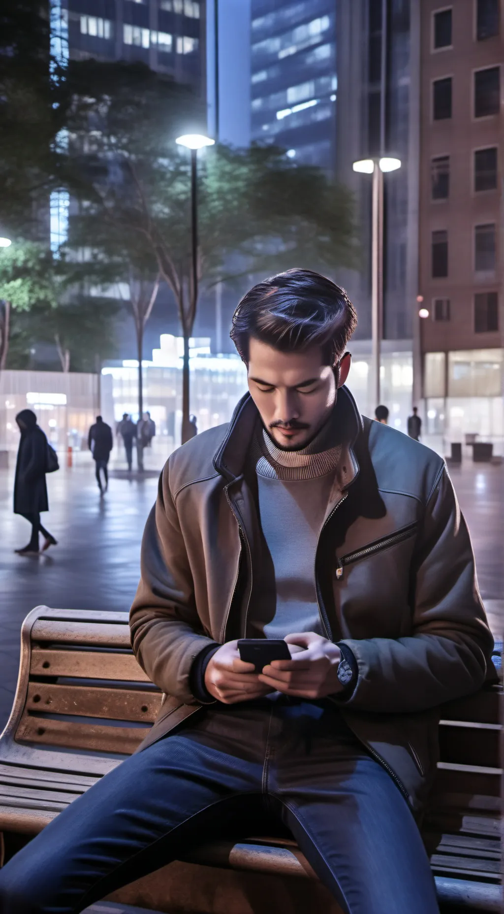 ai character: The Veteran's Tech Triumph background