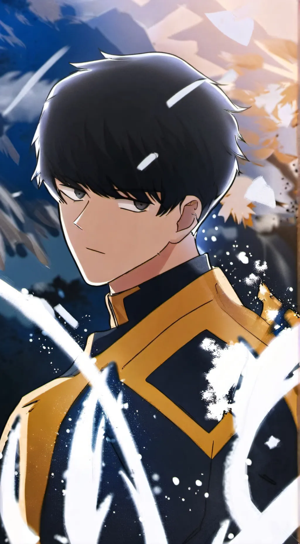 ai character: Мэш  background