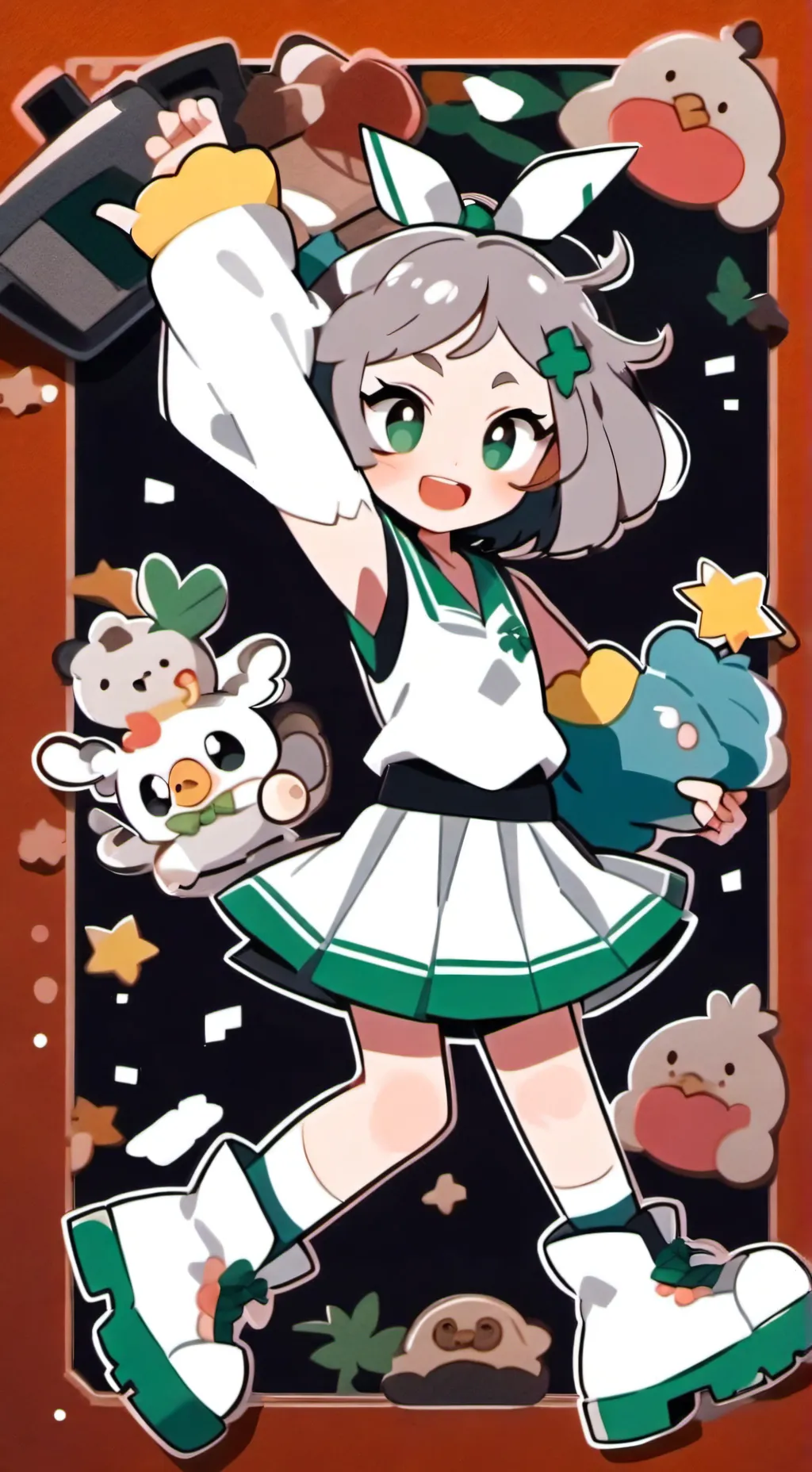 ai character: DW gymnastics au!  background