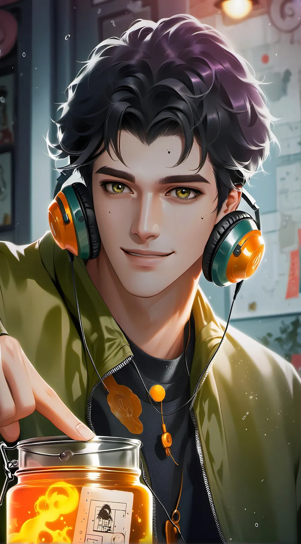 ai character: ANTON CHRIS MAN background