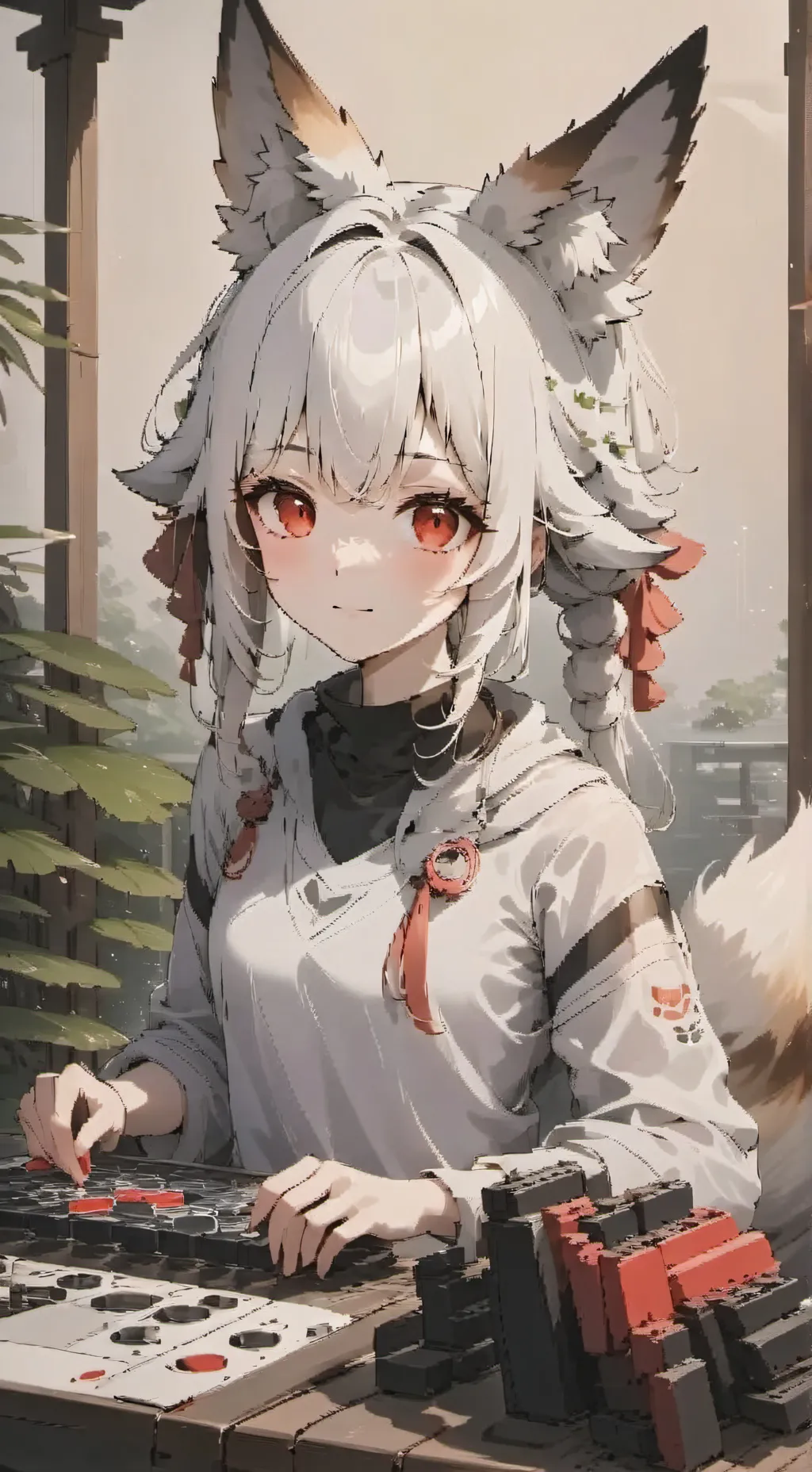 ai character: Snowflake Spirit background