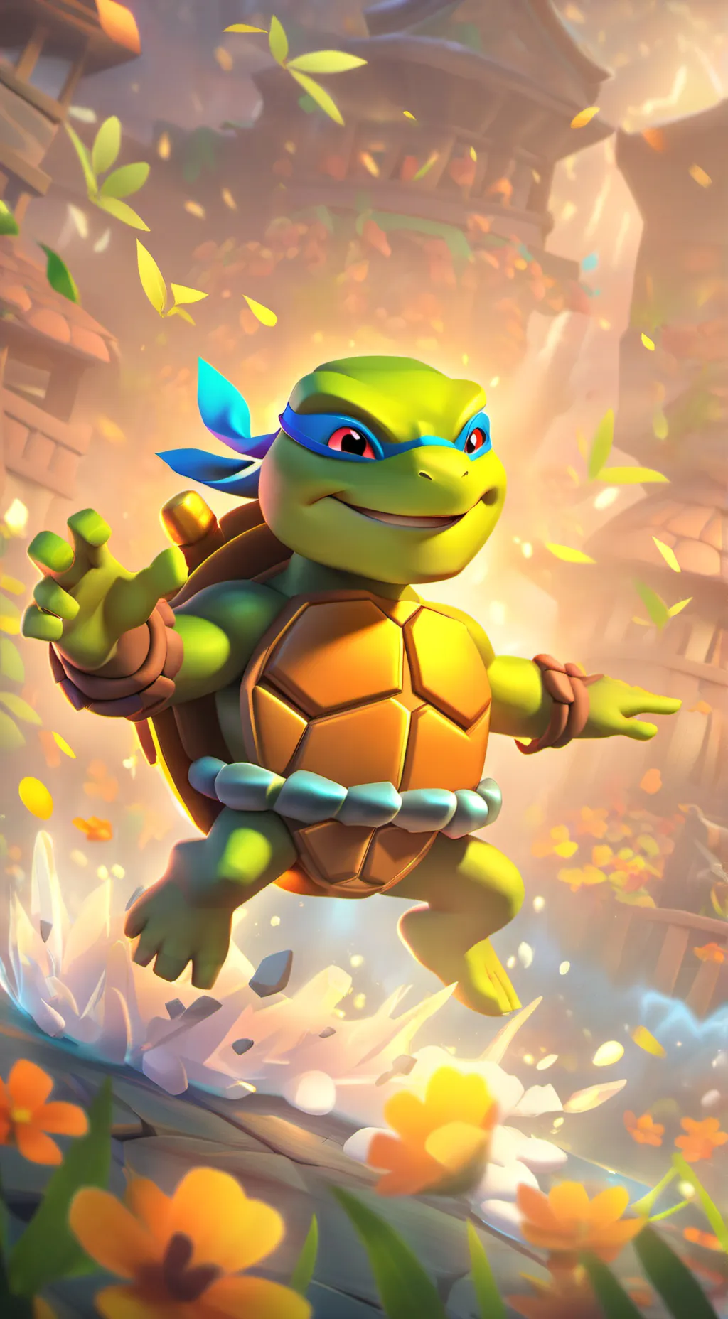 ai character: leonardo background