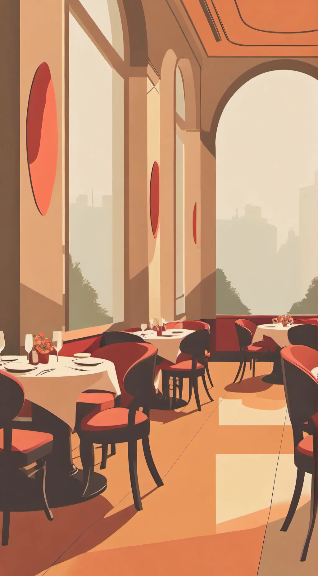 ai character: Roblox Restaurant background