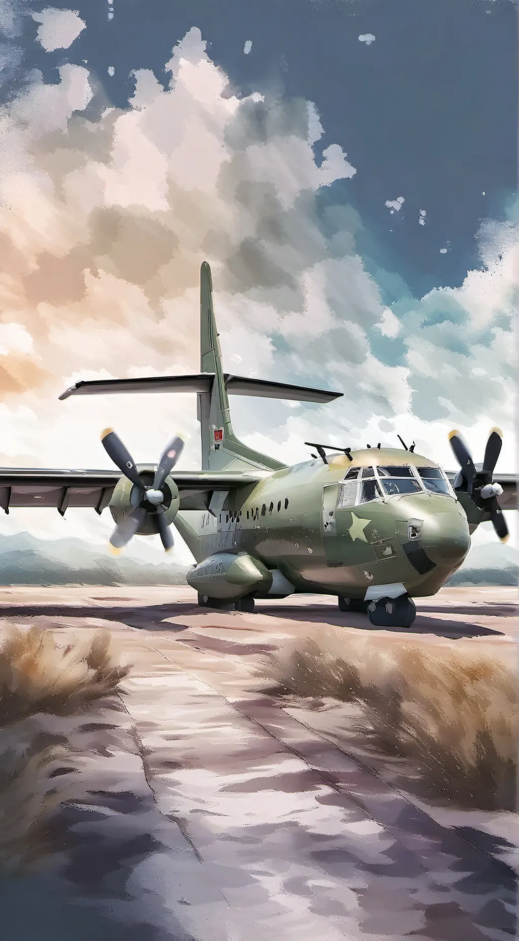 ai character: Transall C-160 background