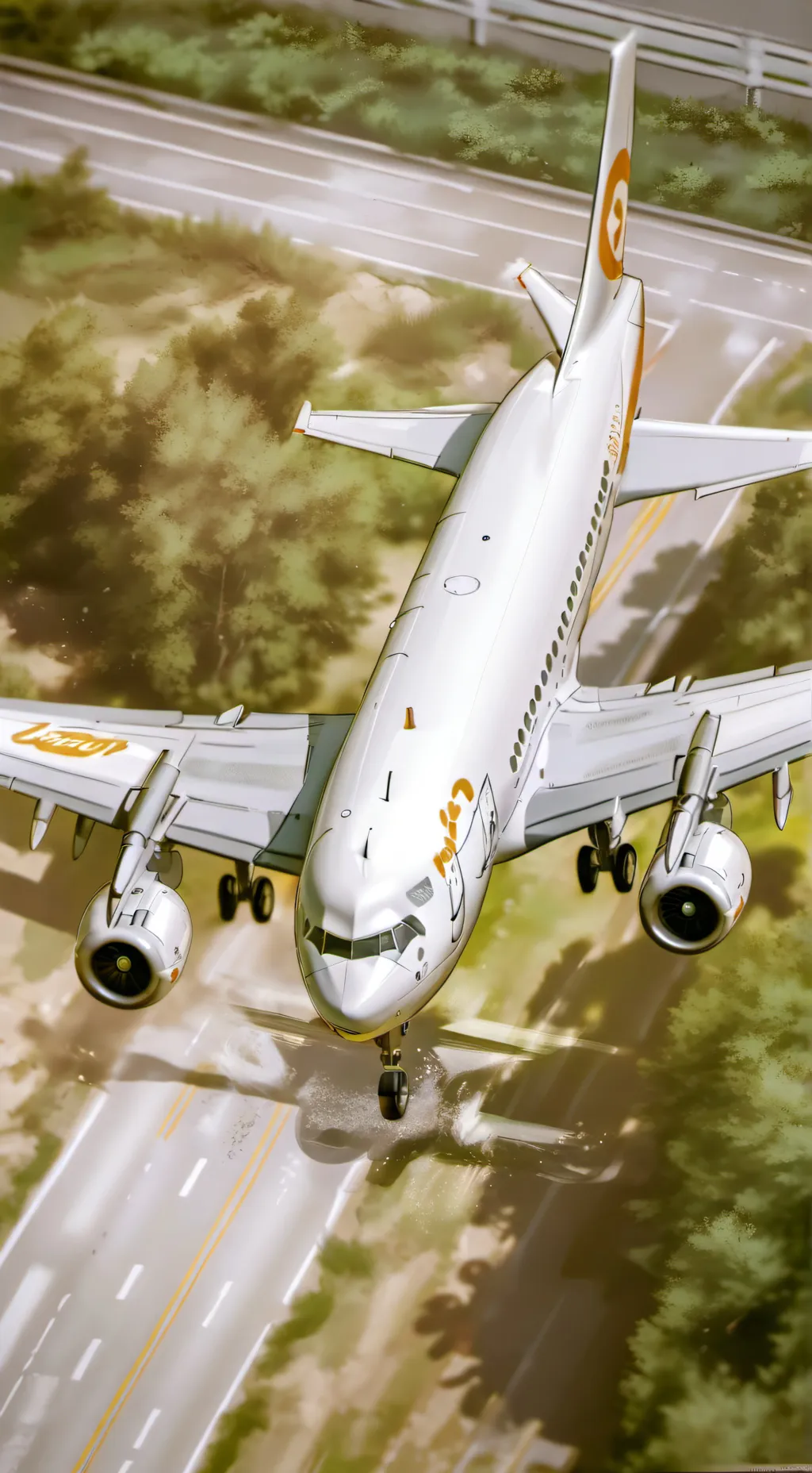 ai character: jeju air 2216 background