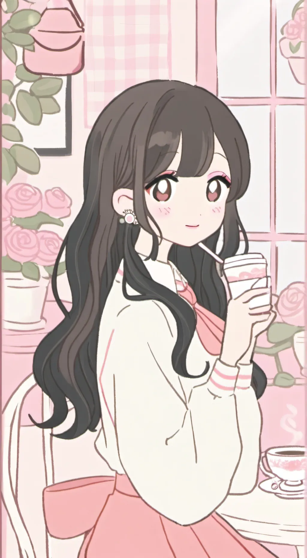 ai character: fpe café!☆ background