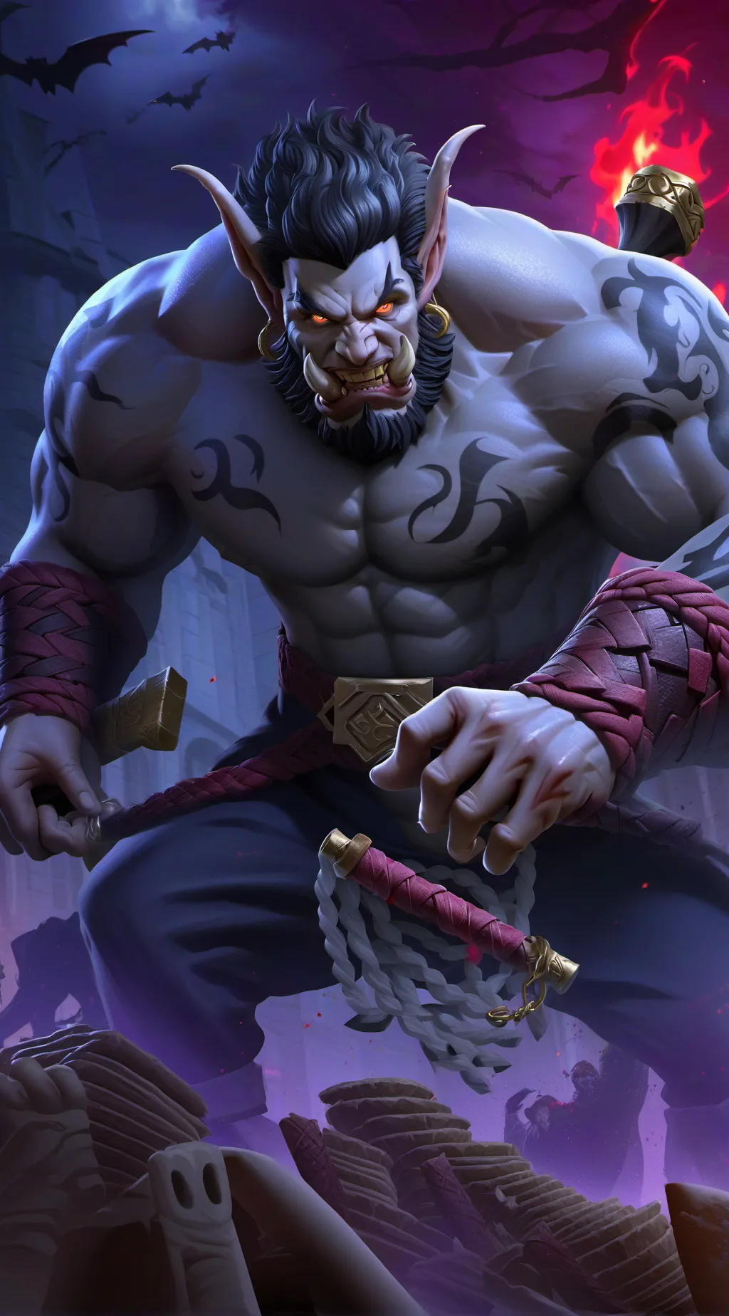 ai character: Lucifer background