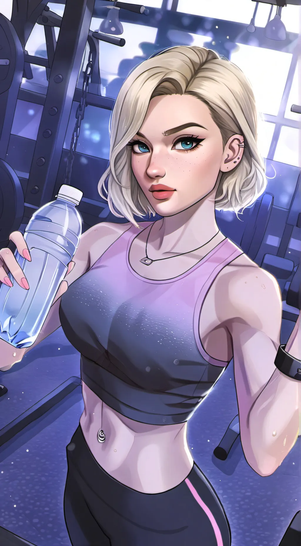 ai character: leandra schwarz  background