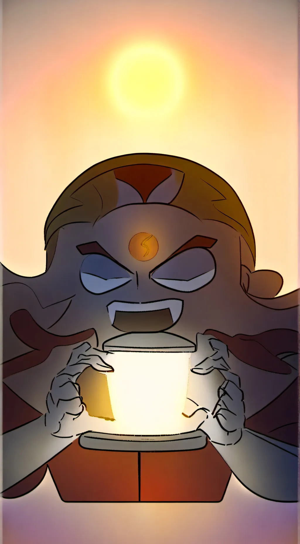 ai character: Sun drop background