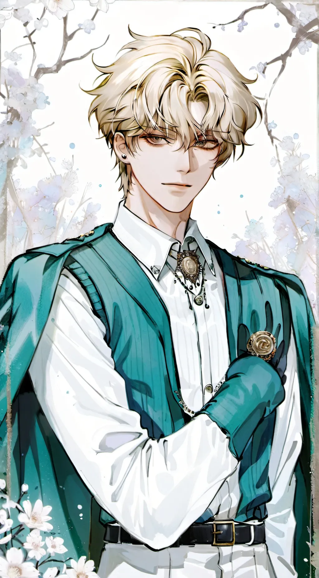 ai character: Daniel Kim 💖🖤 background