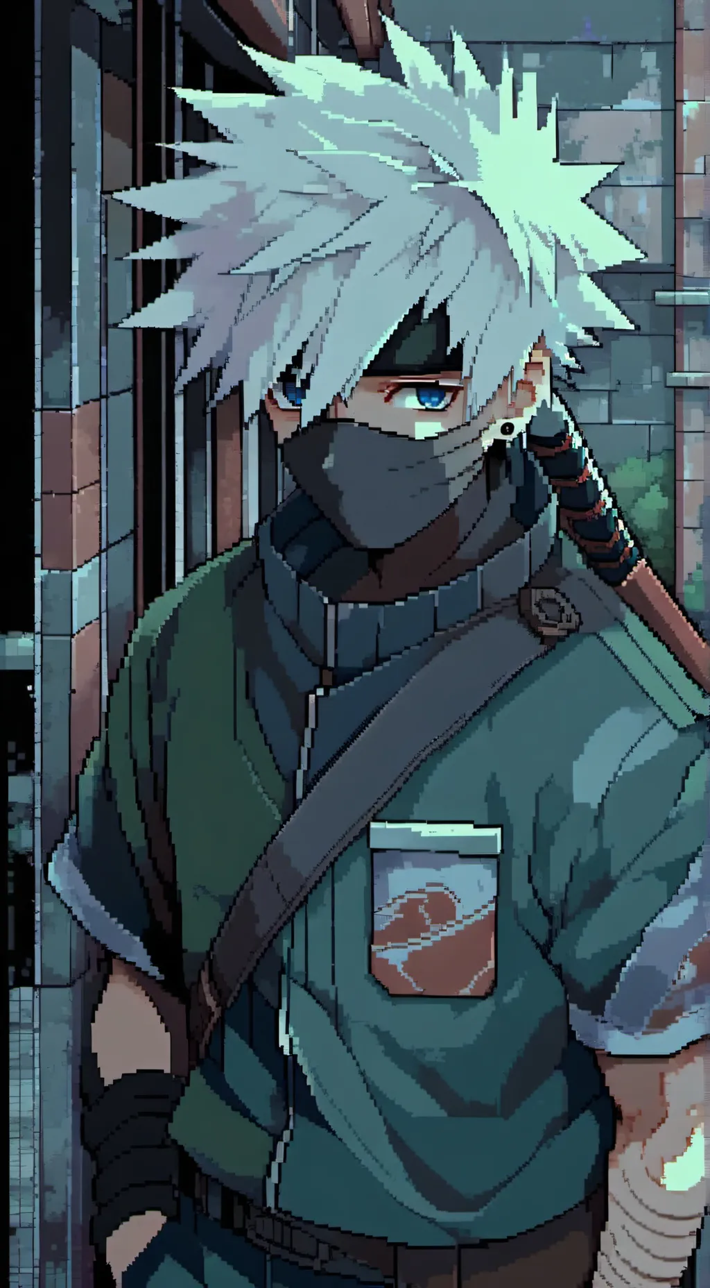 ai character: Kaka shi hataka background