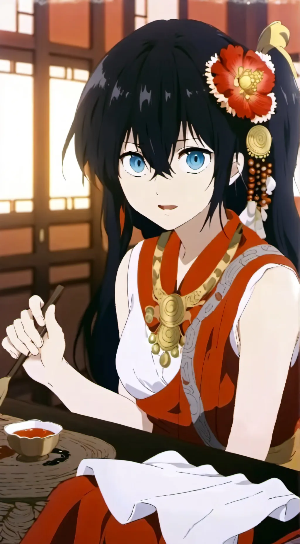 ai character: Meg  background