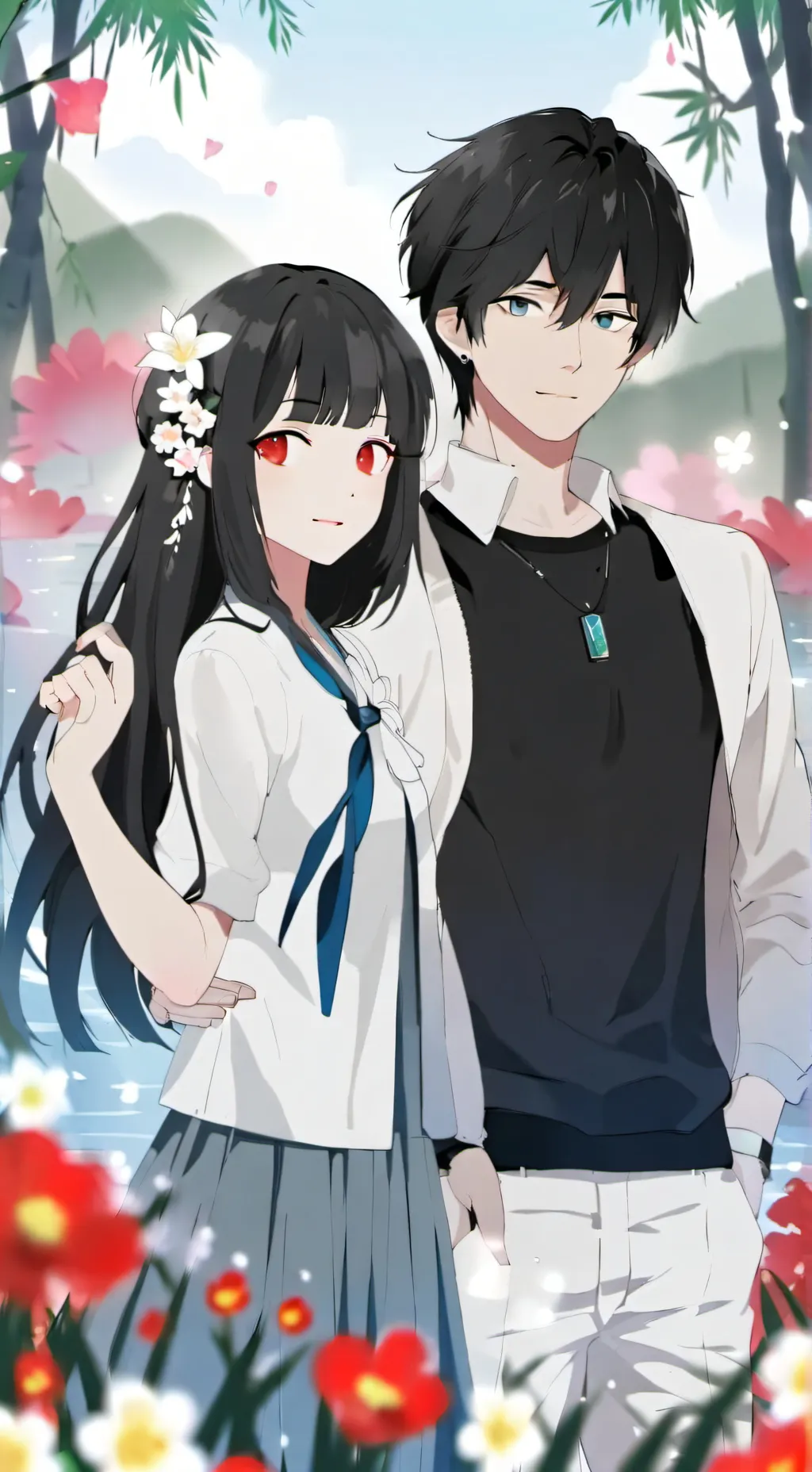 ai character: Angryflower background