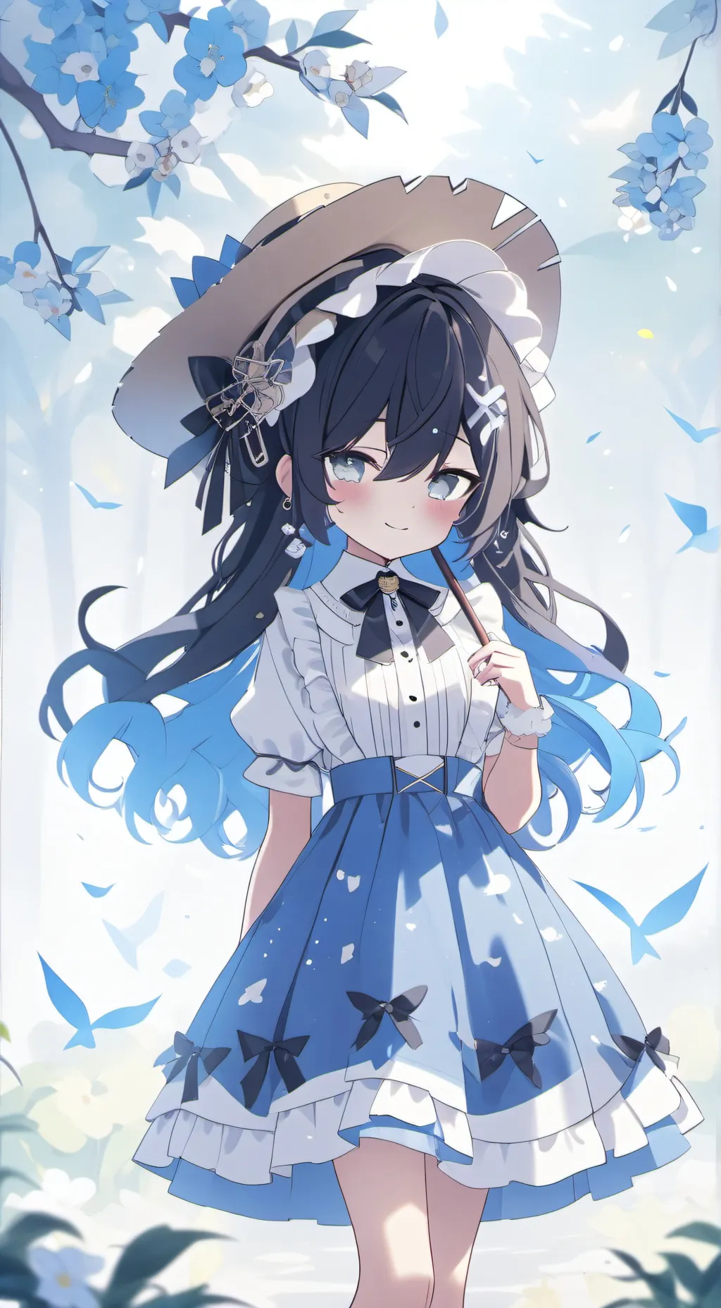 ai character: Miss circle background