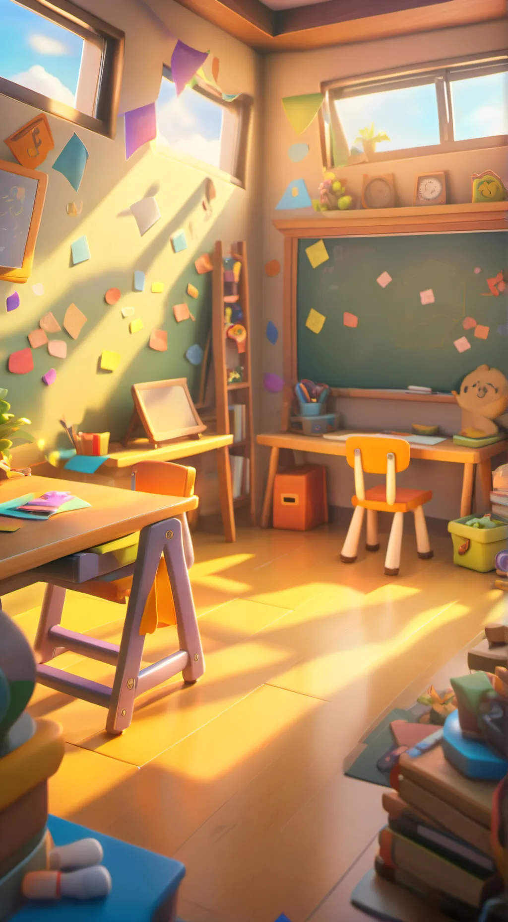 ai character: new school background