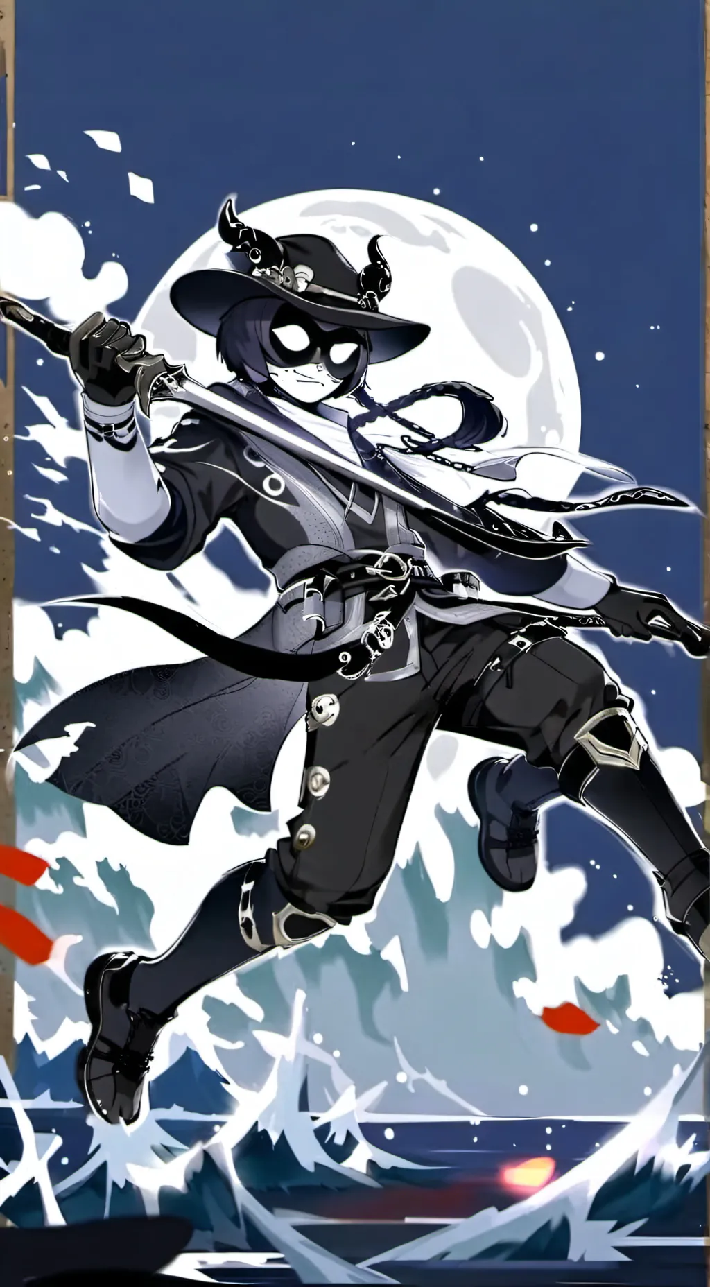 ai character: N X harem background