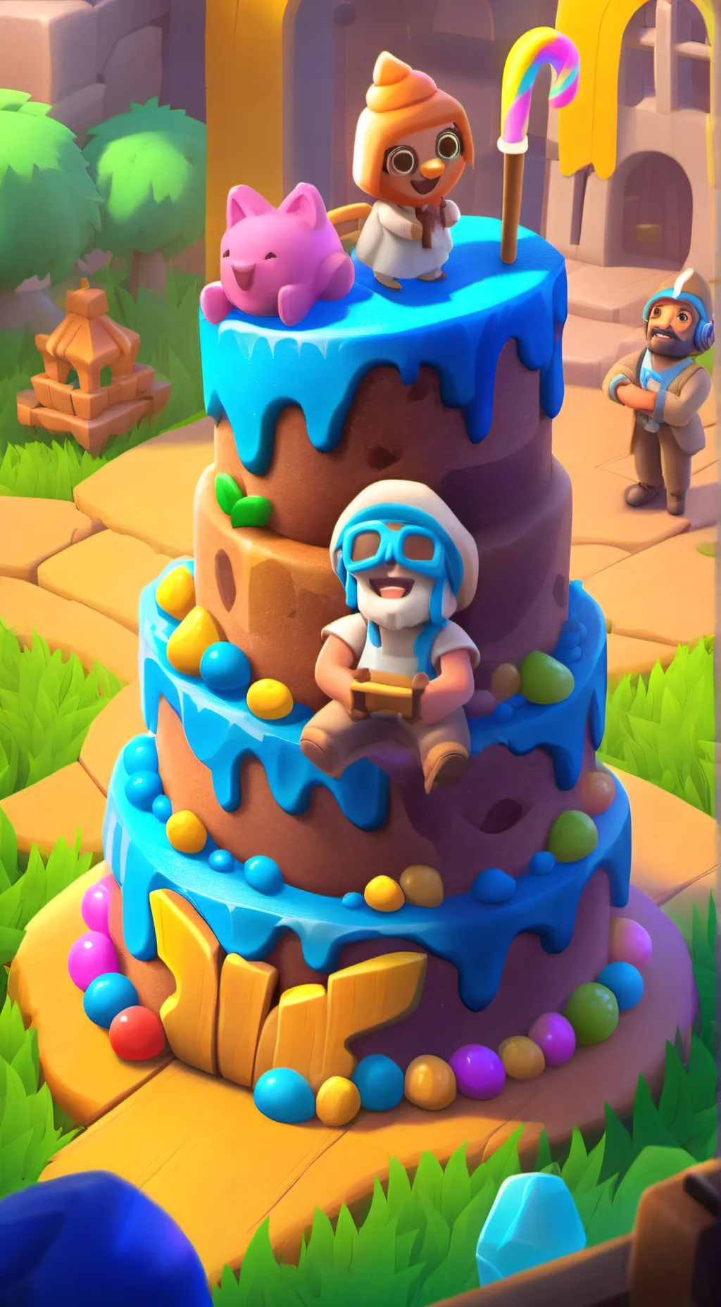 ai character: Your birthday good background