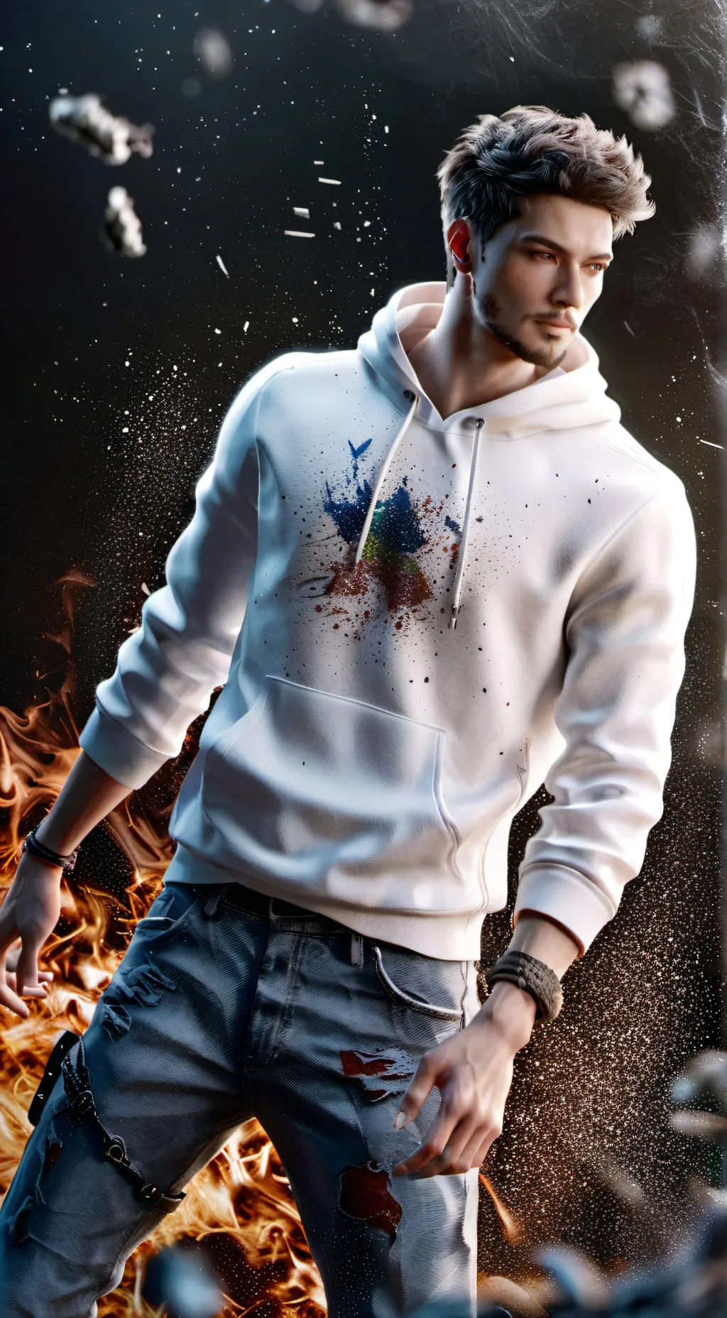 ai character: rap battle  background