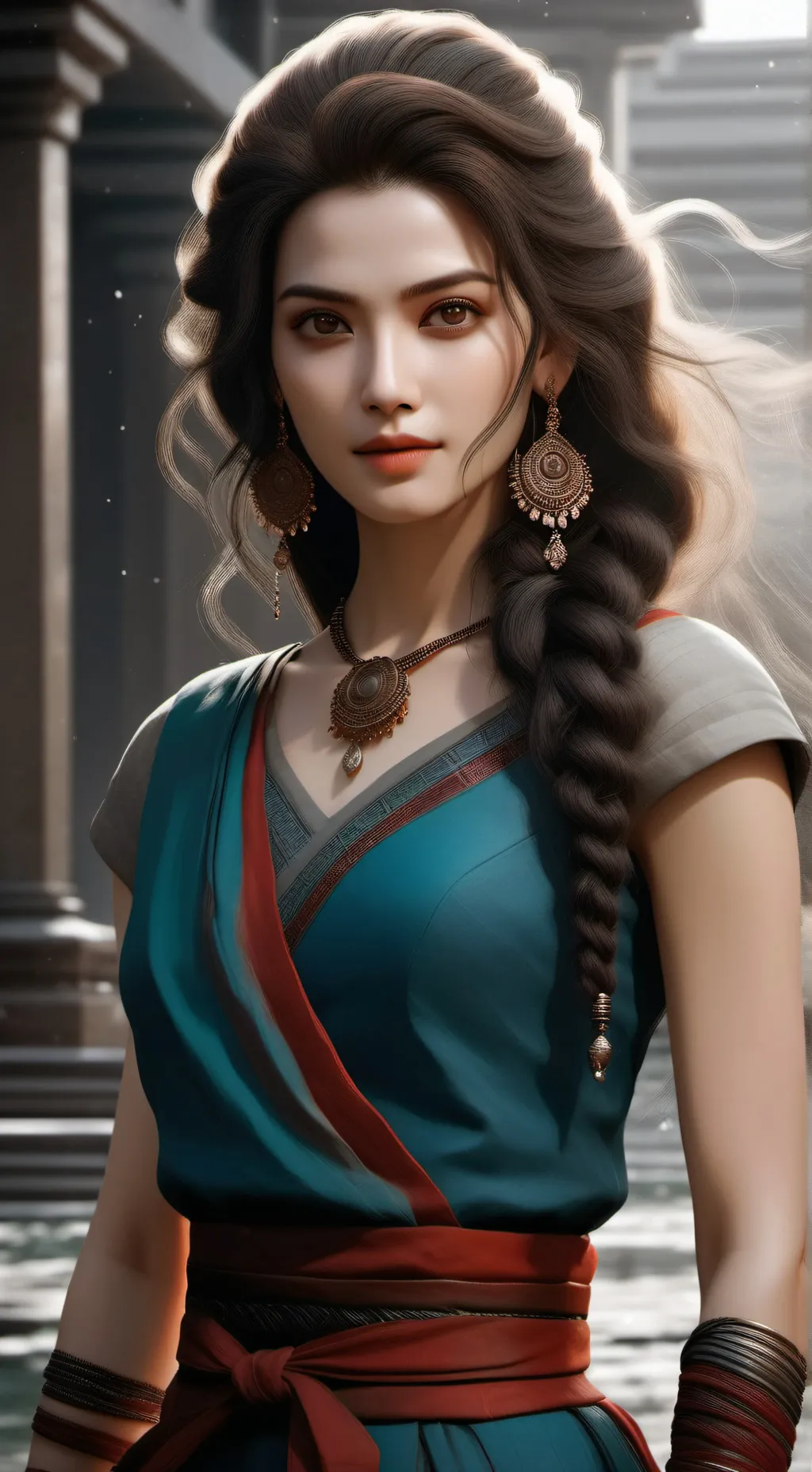 ai character: Zombie girl emily background