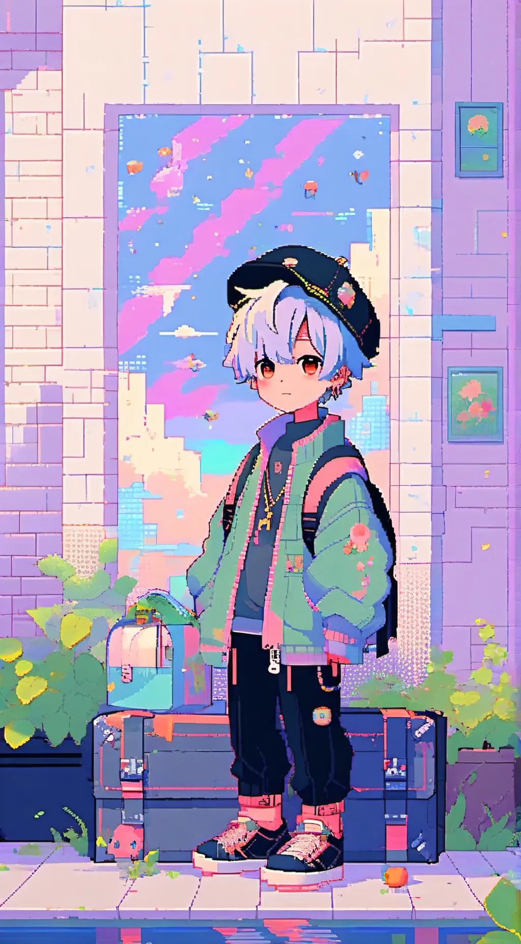 ai character: stray kids  background