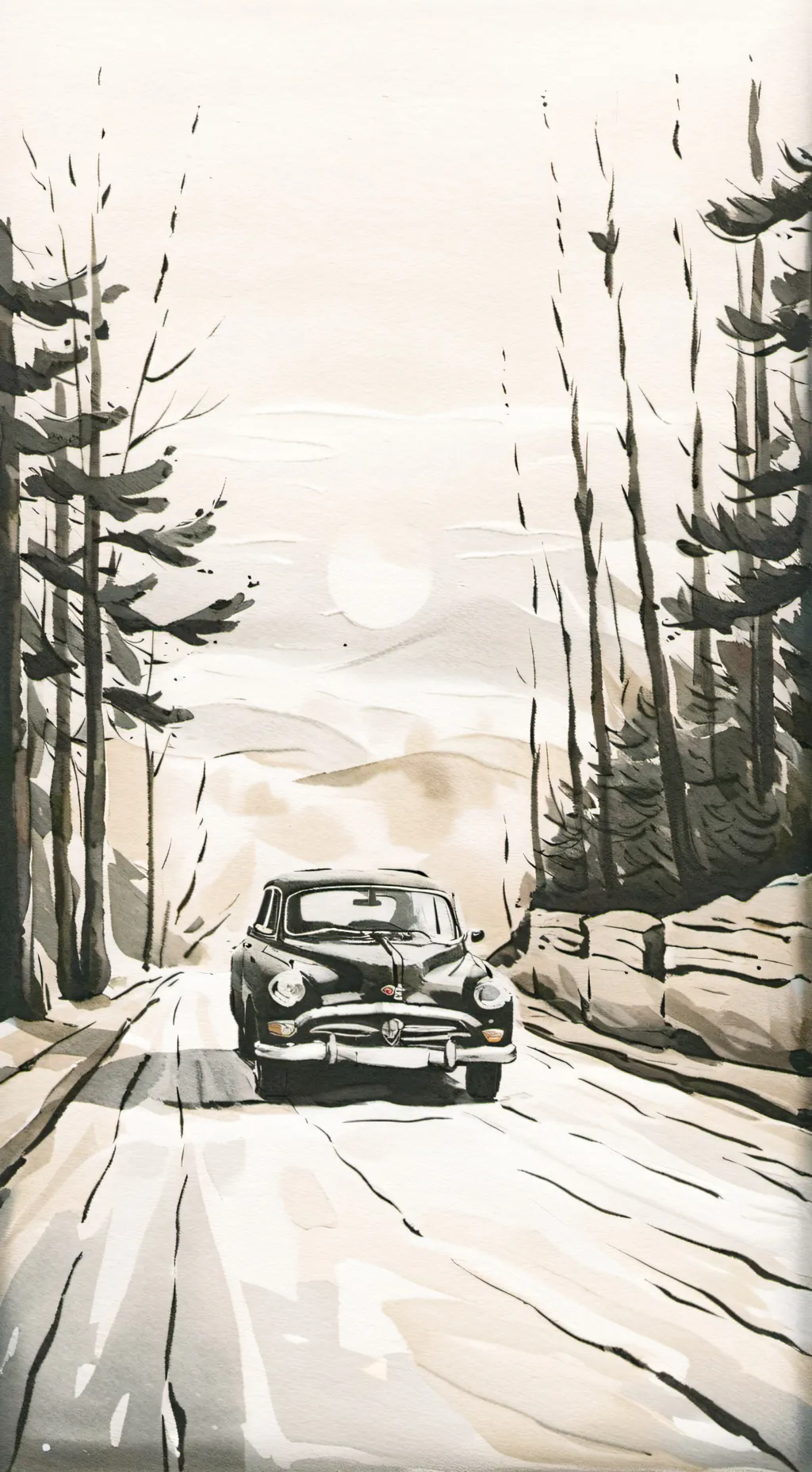 ai character: HH road trip background