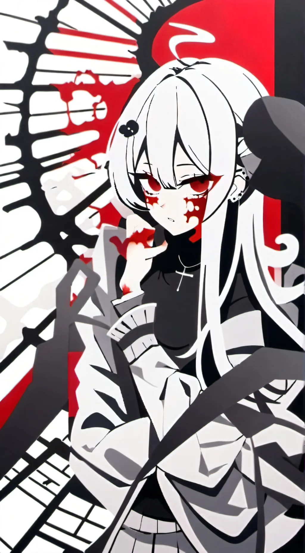 ai character: heat girl background