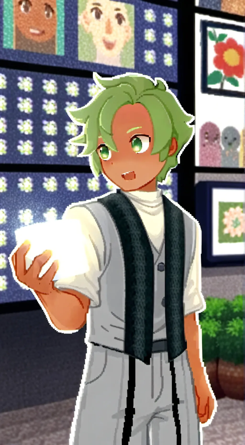 ai character: skibidi sprout background