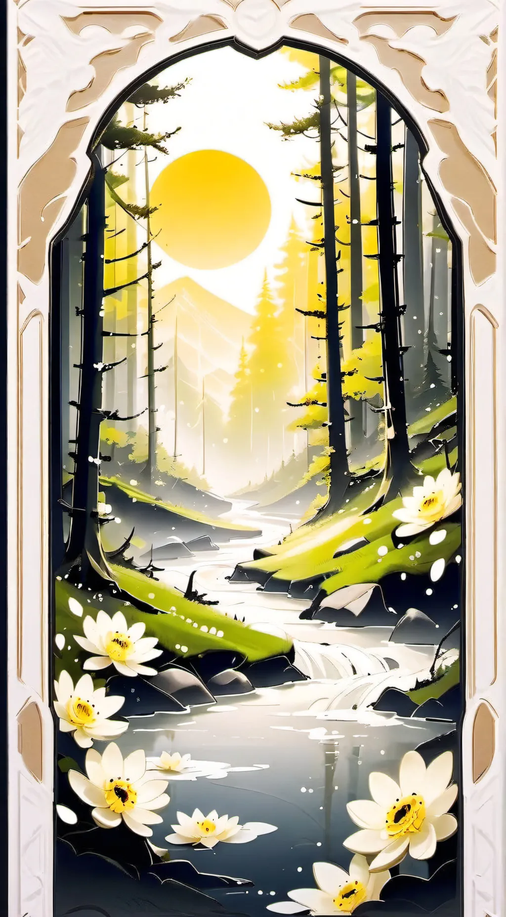 ai character: Blank story background