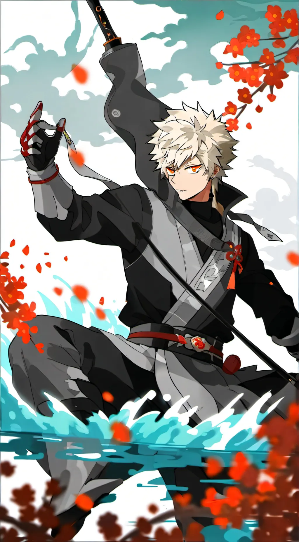 ai character: Deku jealous background