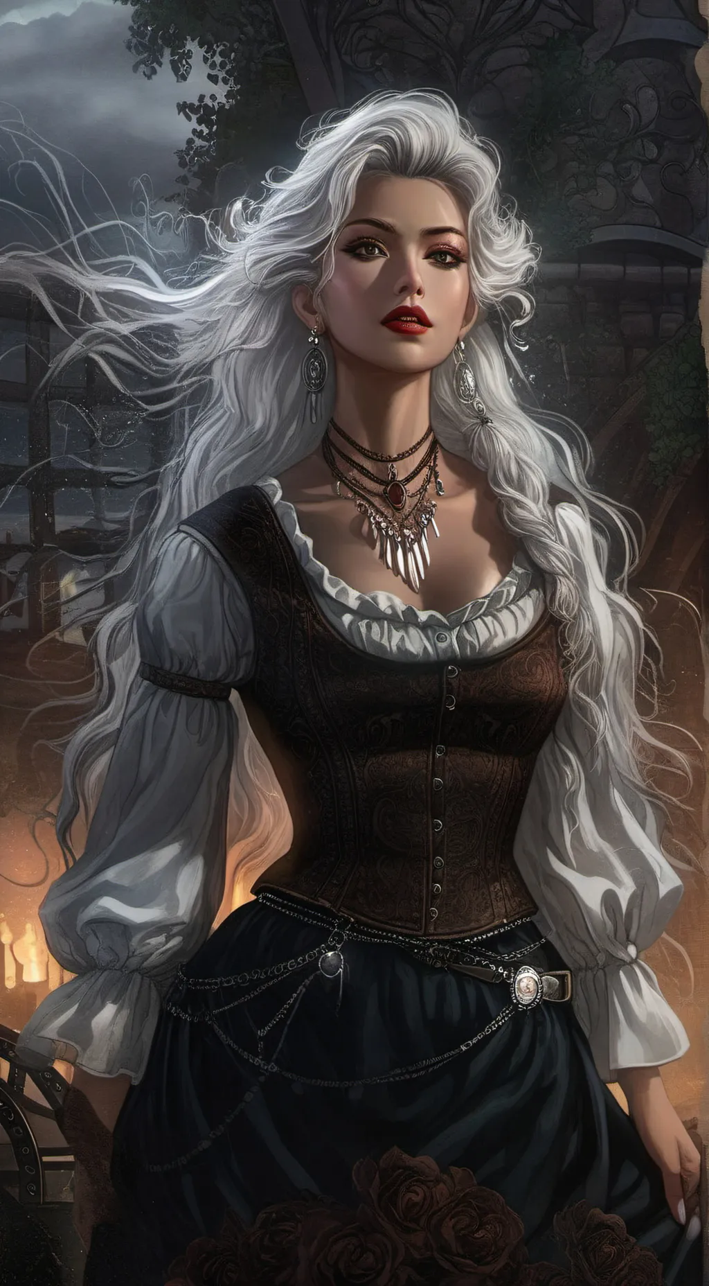 ai character: Elaina  background