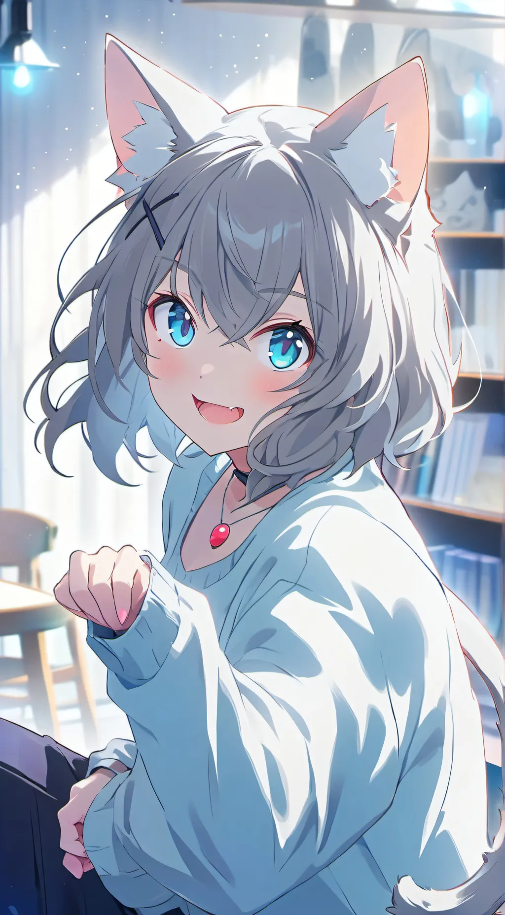 ai character: LaserPoint Cat Spi background