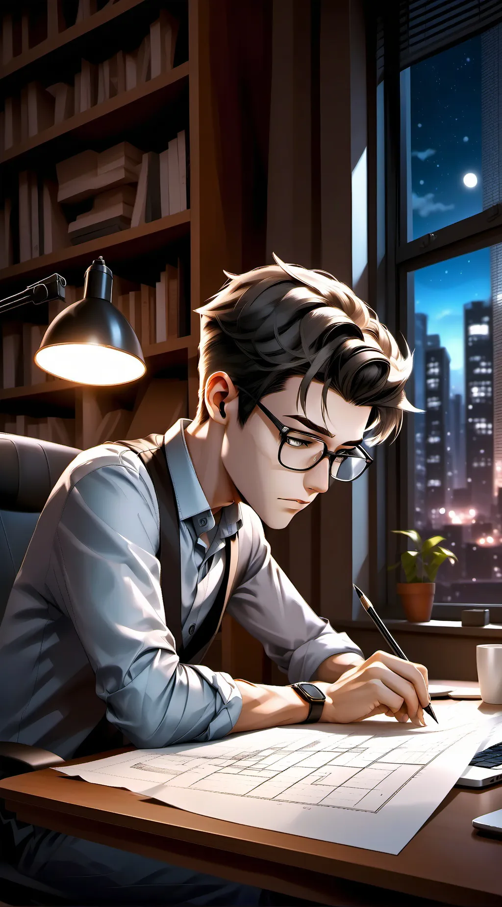 ai character: Gourmet Tycoon background