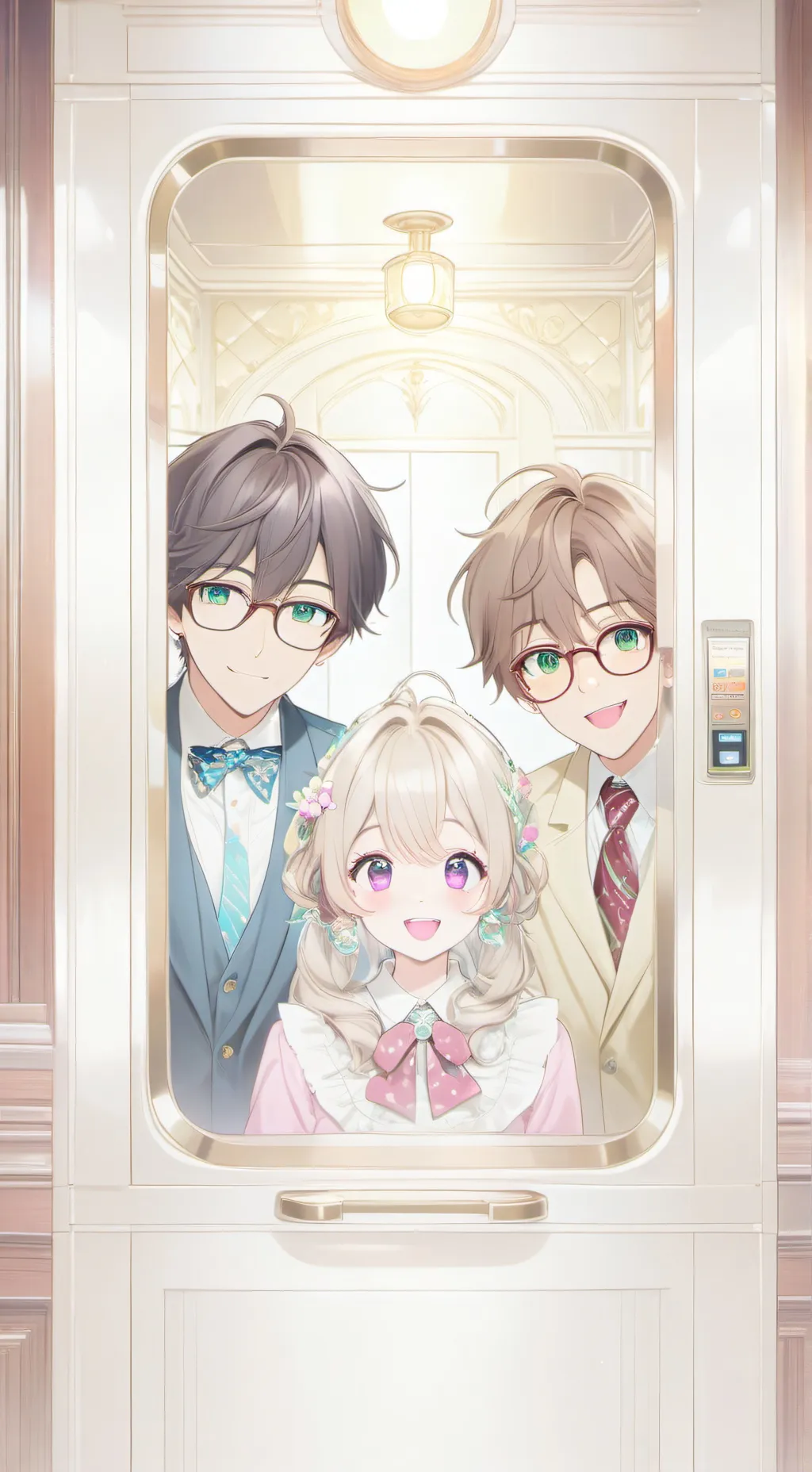 ai character: Elevator Drama background
