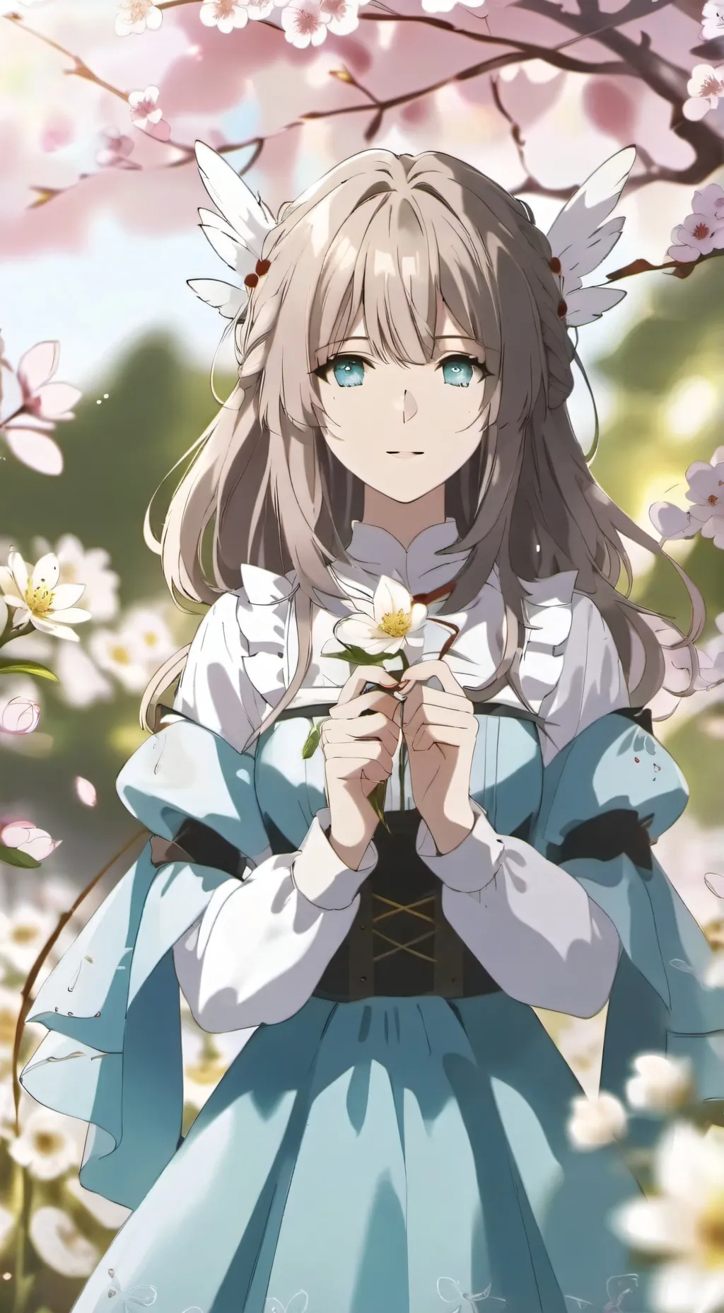 ai character: Tomioka en celo background