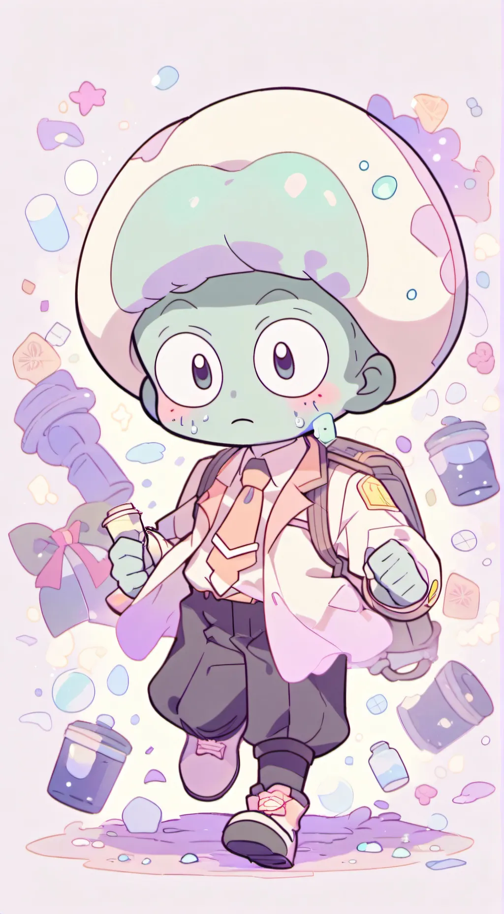 ai character: Καλαμάρης background