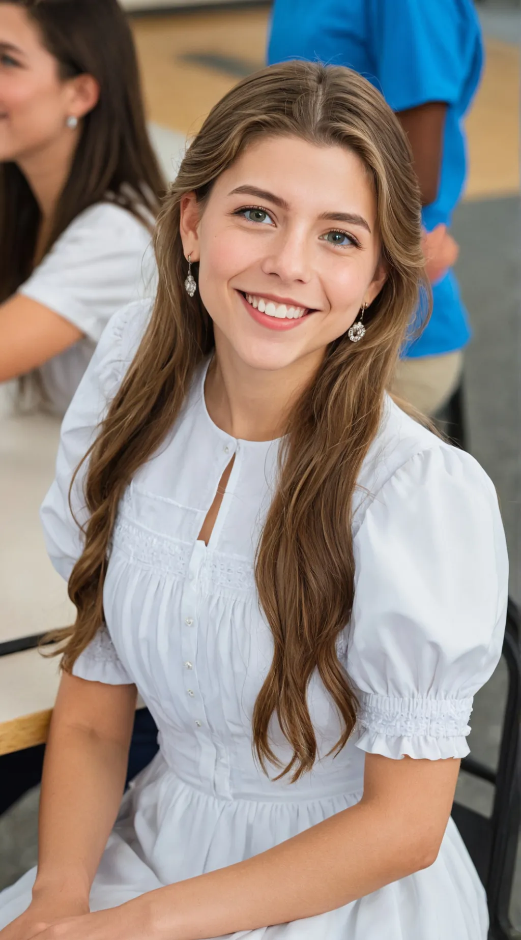 ai character: Tina Cooper  background